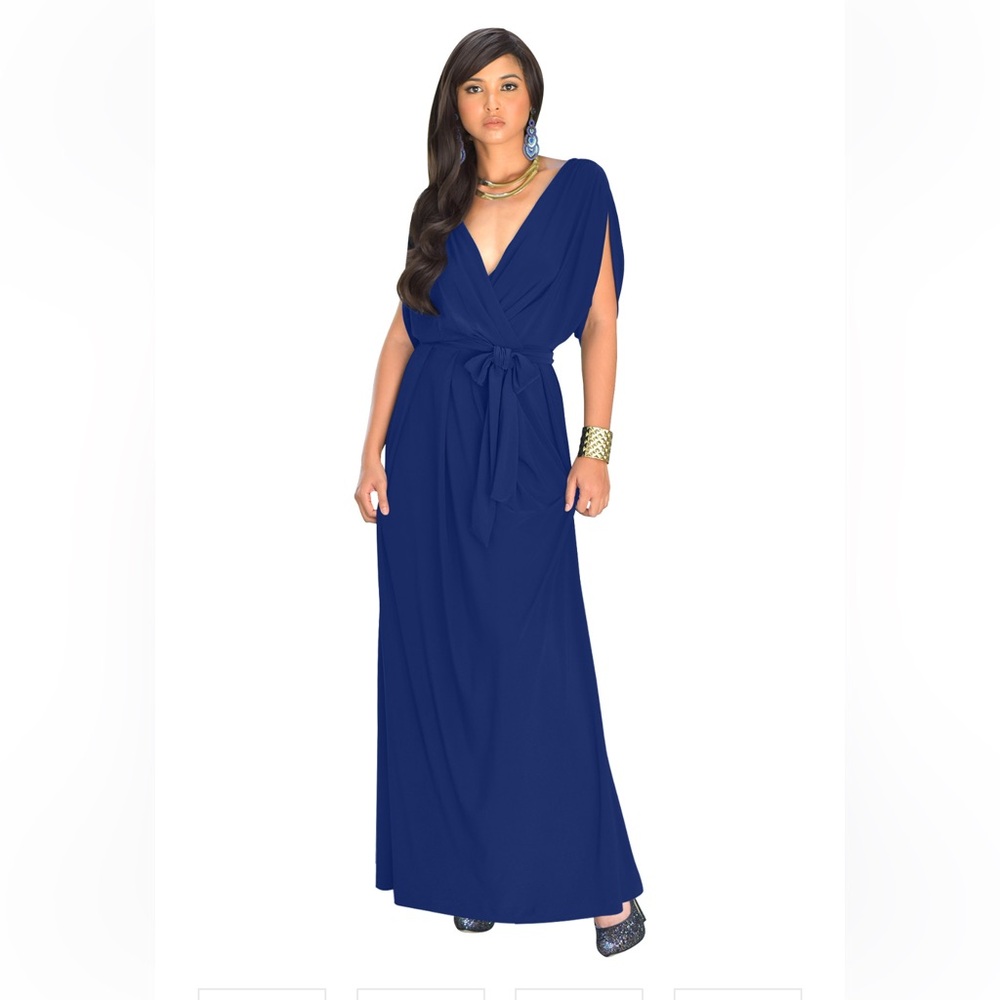 Elegant Blue NWOT size 4X blue dress Koh Koh